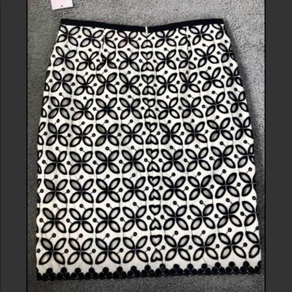 New w tags Joe Fresh white black eyelet skirt 0 XS - Picture 2 of 2